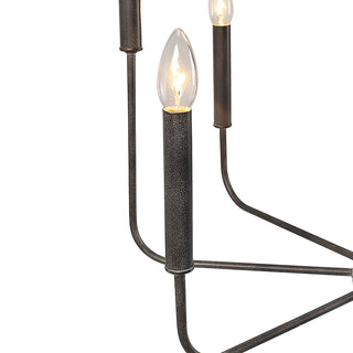 Modern Black Candlestick Chandelier