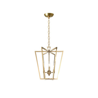 Frame gold cage chandelier