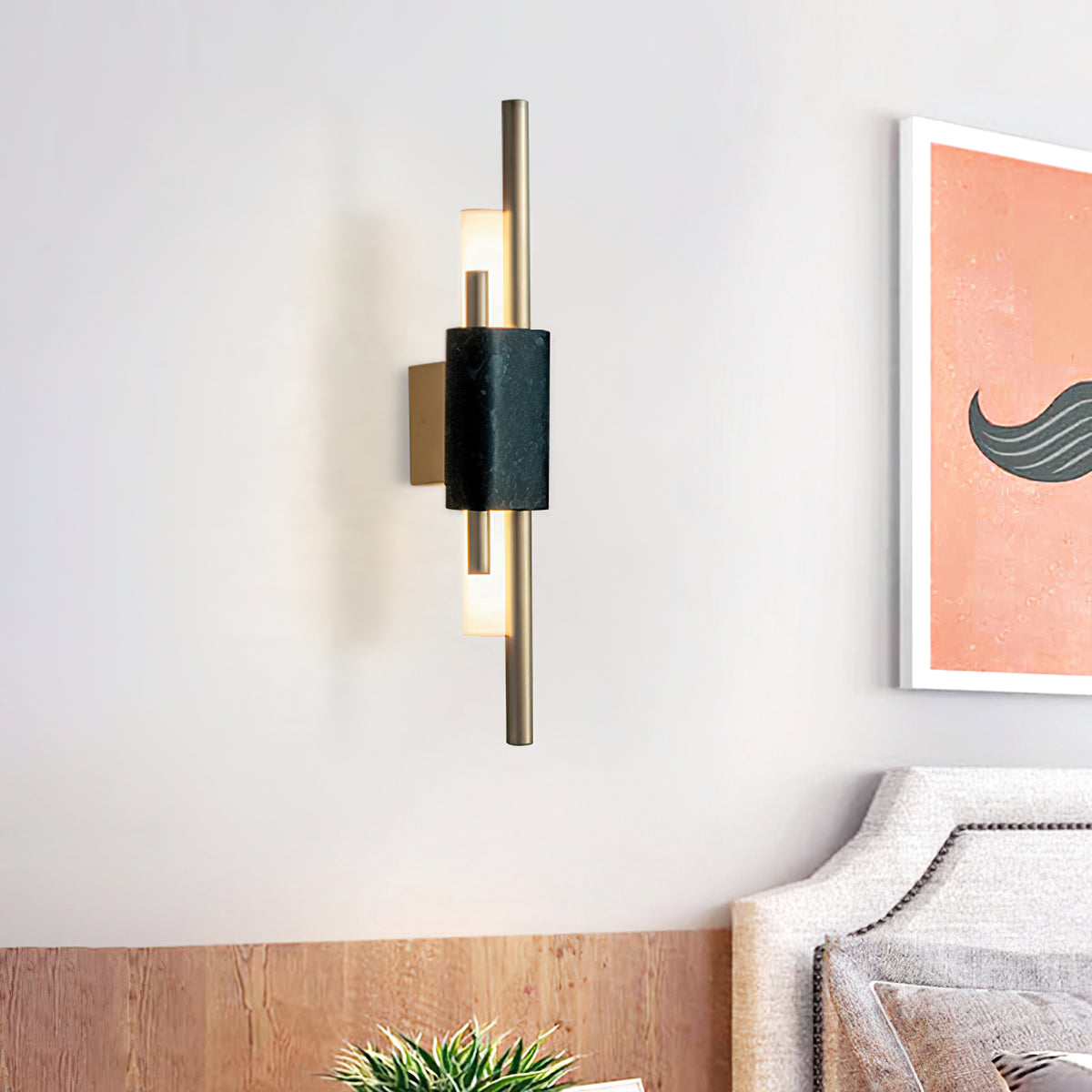 Bert Frank Tanto Marble Linear Wall Light