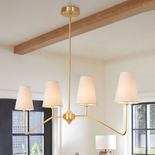 Daphne Brass Linear American Chandelier