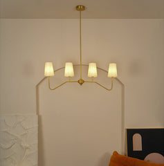 Daphne Brass Linear American Chandelier