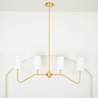 Daphne Brass Linear American Chandelier