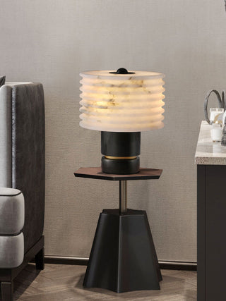 Luxury Black Alabaster Table Lamp