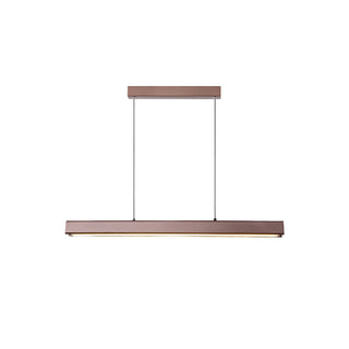 Walnut minimalist wood chandelier