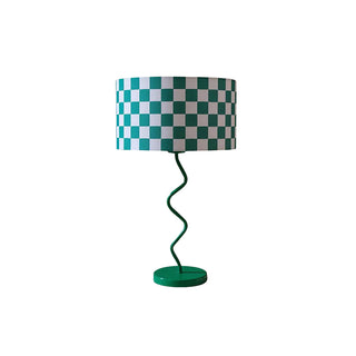 Green Grid Modern Table Lamp