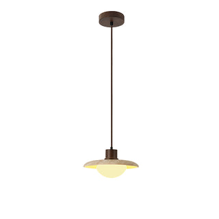 Japanese Modern Travertine Hanging Light