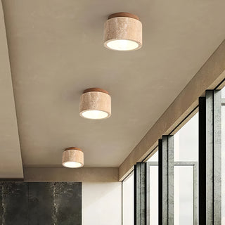 Minimalist Rustic Stone Ceiling Light