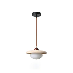 Wabi-Sabi Travertine Bedside Pendant Lamp