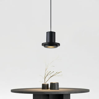 Lava Stone Black Pendant Light