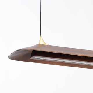 Mernoe walnut pendant lamp