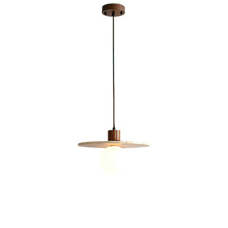 Zen Travertine Disc Pendant Light