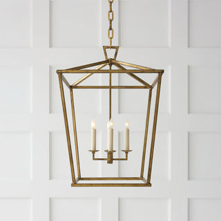 Gold Lantern Pendant Chandelier