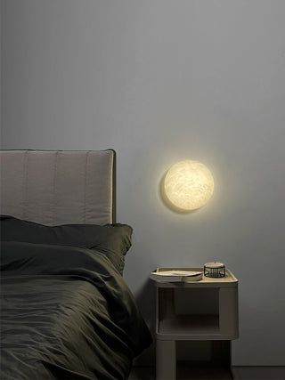 Lunar Glow Alabaster Wall Light