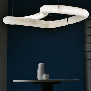 Helix Alabaster Pendant Light