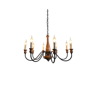 Rustic Farmhouse Candlestick Chandelier