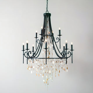 Tatum Lux American Shell Crystal Chandelier