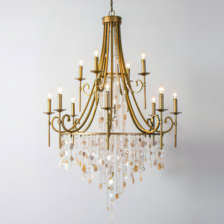 Tatum Lux American Shell Crystal Chandelier