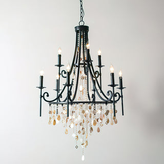 Tatum Lux American Shell Crystal Chandelier