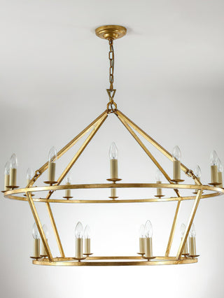 Brass Tiered Chandelier