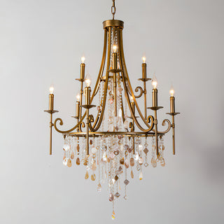 Tatum Lux American Shell Crystal Chandelier