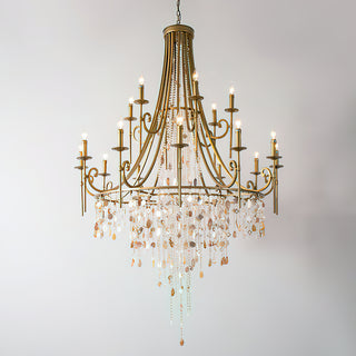 Tatum Lux American Shell Crystal Chandelier