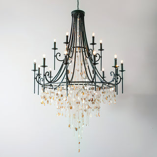 Tatum Lux American Shell Crystal Chandelier