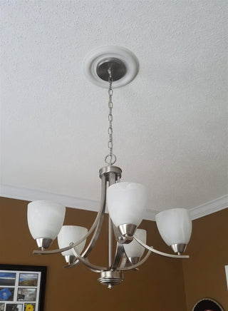 Transitional 5-Light Satin Nickel Chandelier