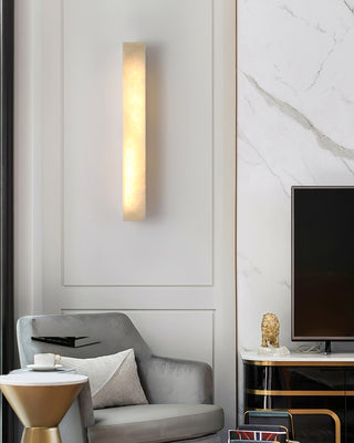 Vertical Alabaster Wall Light