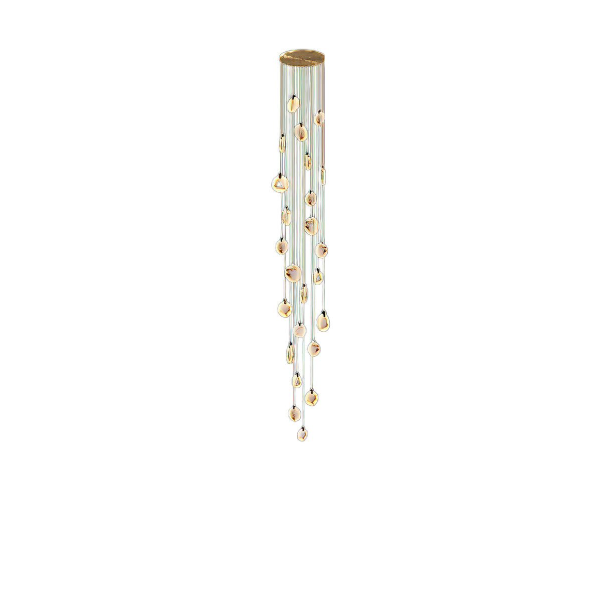 Tiered Alabaster Staircase Chandelier