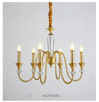 Vintage Iron Scroll Chandelier