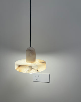 Modern White Marble Pendant Light