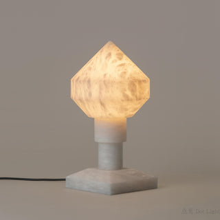 Alabaster Pyramid Table Light