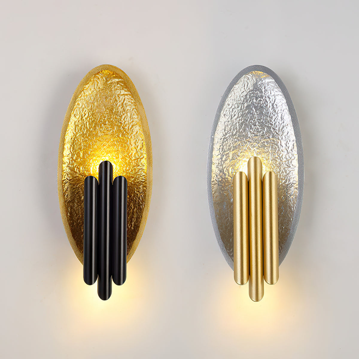 مصباح جداري حديد بيضاوي Electroplated