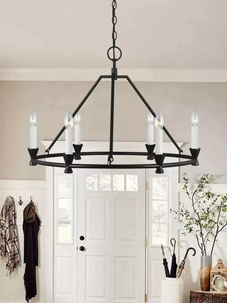 Minimalist Circular Keystone Chandelier