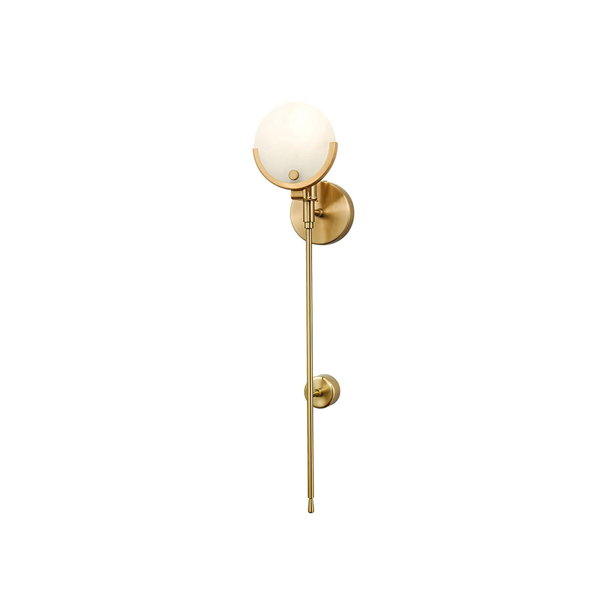 Universal Ava Brass Wall Light - view 18 | Liootrlamp