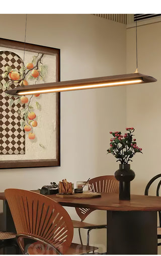 Mernoe walnut pendant lamp