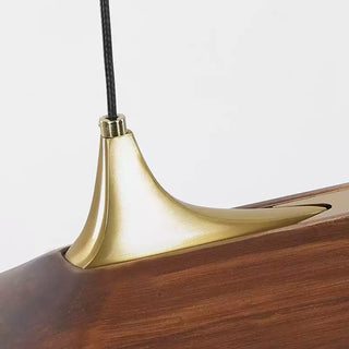 Mernoe walnut pendant lamp