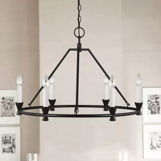 Minimalist Circular Keystone Chandelier