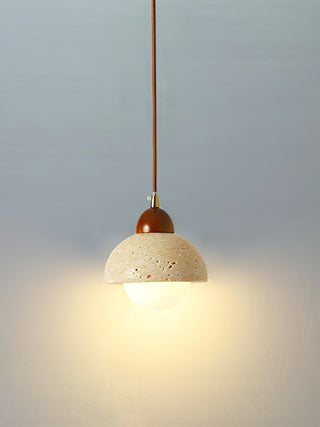 Wabi-Sabi Textured Stone Pendant Light