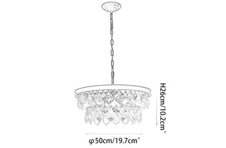 Modern luxury crystal chandelier