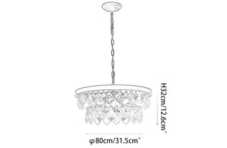 Modern luxury crystal chandelier