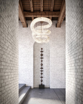 Helix Alabaster Pendant Light