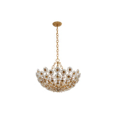 Crystal Flower Basket Chandelier