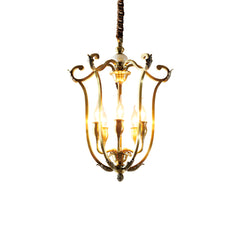 Metal Scrollwork 5-Head Chandelier