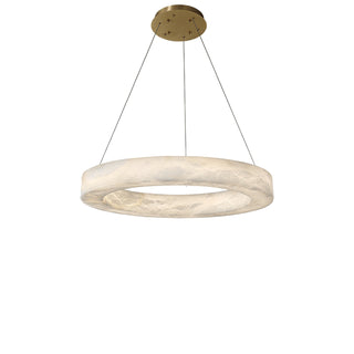 Triple Ring Alabaster Pendant Light