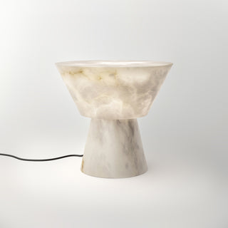 Conical Alabaster Table Lamp