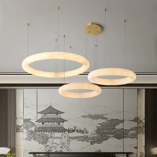 Halo Alabaster Pendant Light