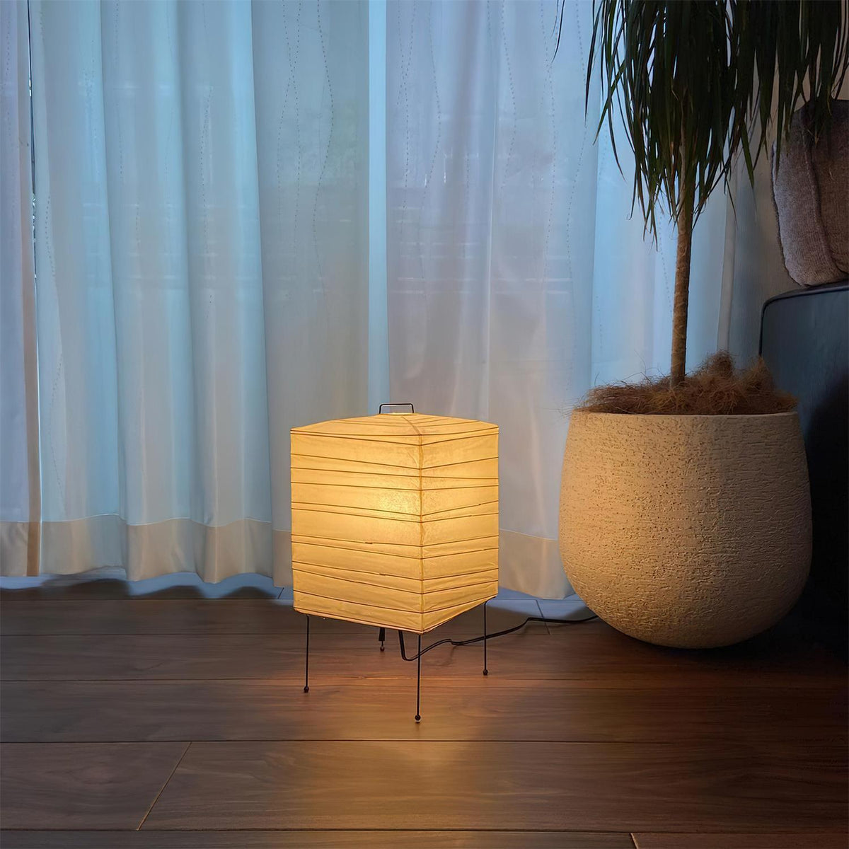 Cuboid 3X Paper Table Lamp