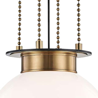 Opal Globe Gunther Pendant Light