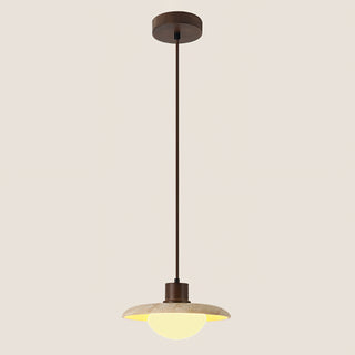 Japanese Modern Travertine Hanging Light